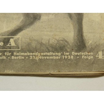 DJ/HJ Magazine Der Heimabend. 23. marraskuuta 1938 Sachsenherzog Widukind. Espenlaub militaria